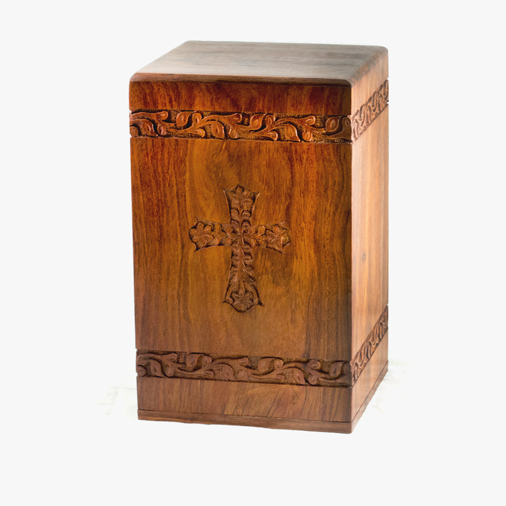 Adult Cremation Urn For Human Ashes Solid Rosewood Cremation Urn