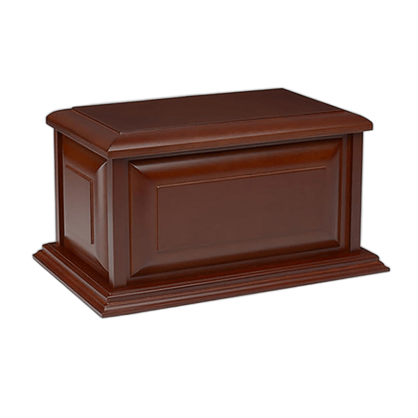 Colonial Wood Adult Cremation Urn in Cherry Finish